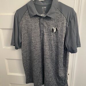 Boston Celtics Adidas Men's Polo Shirt Gray